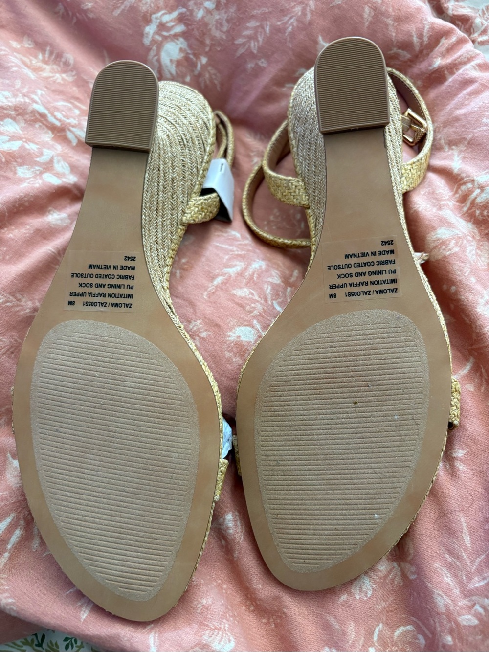 Steve Madden Raffia Wedge Sandals - Picture 3 of 3